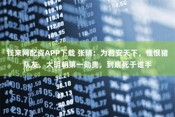 钱来网配资APP下载 张辅：为君安天下，惟恨猪队友，大明朝第一勋贵，到底死于谁手